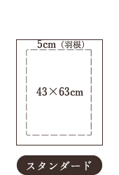 羽根付ピローケース　スタンダード