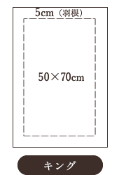 羽根付ピローケース　キング